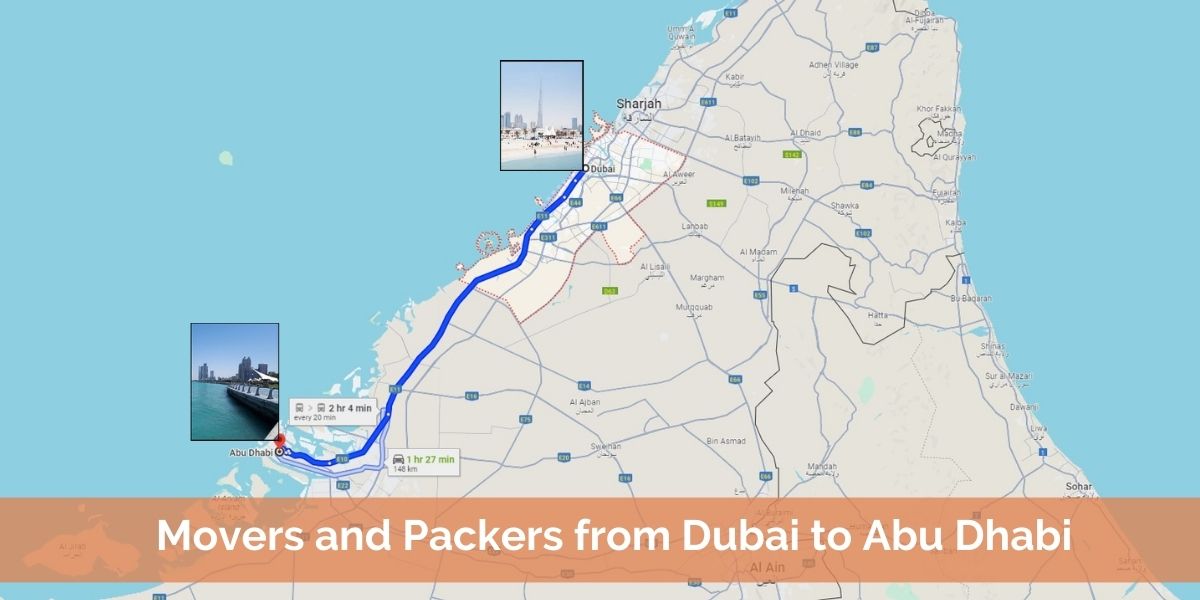Movers and Packers from Dubai to Abu Dhabi